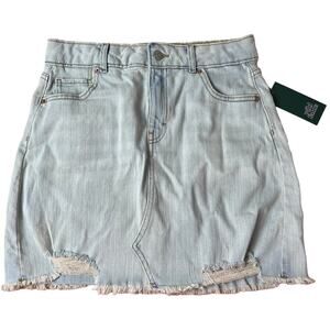 Wild Fable Women's High-Rise Distressed Denim Mini Skirt - Size 6 - NWT